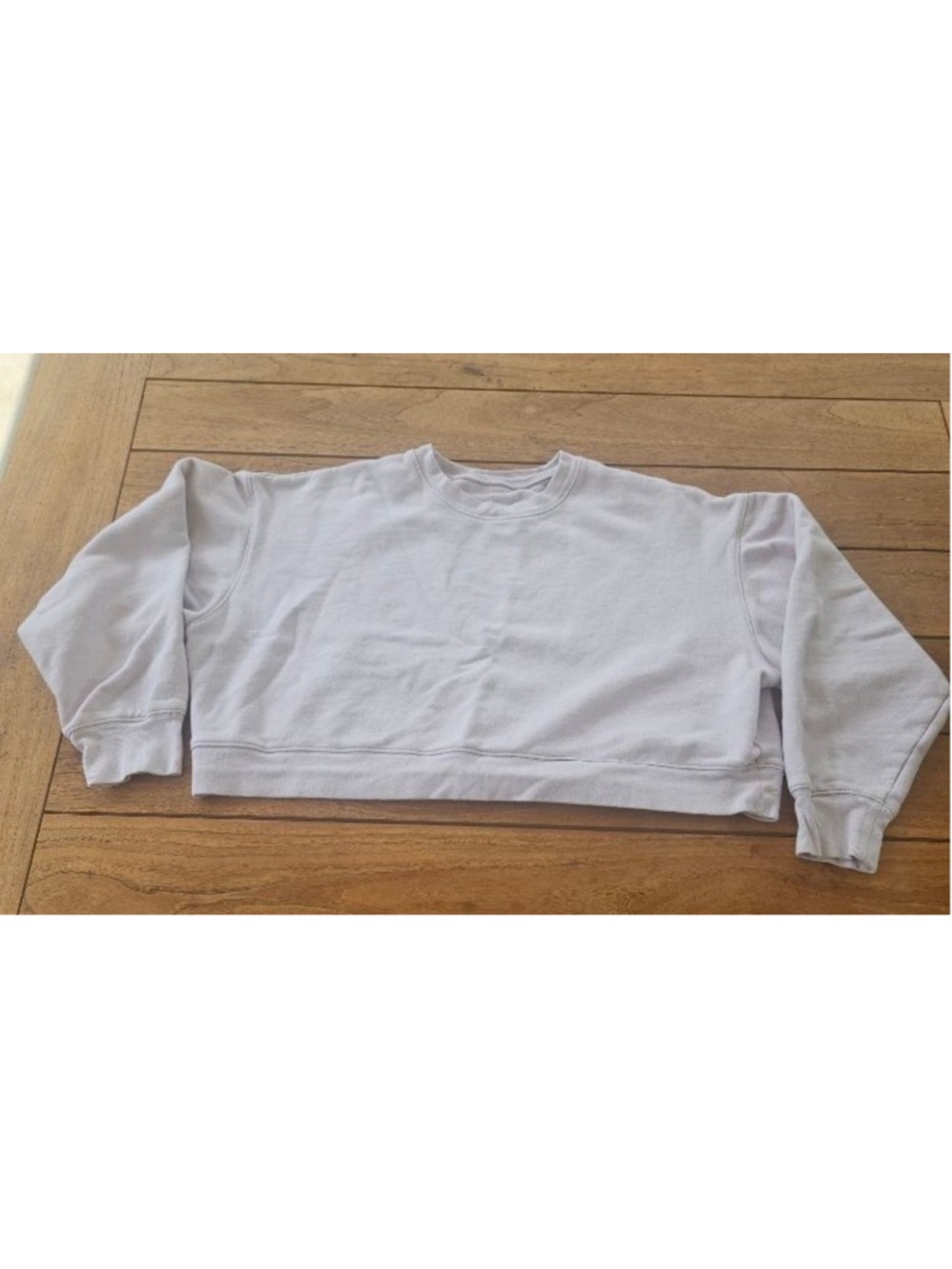 Girlfriend Collective Orchid Crop Classic Sweatshirt Size XL